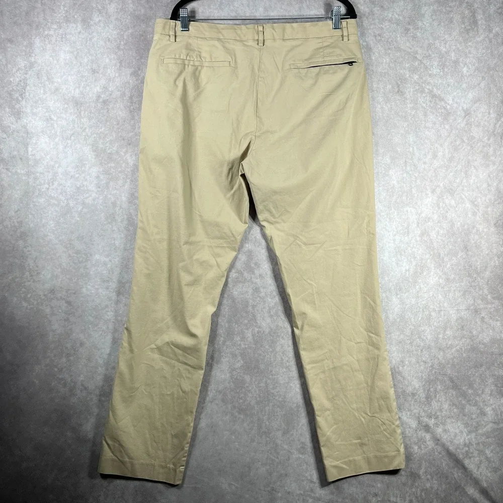 Bonobos Pants Mens 36X32 Tan‎ Chino Khaki Straight Trousers Career Office Casual